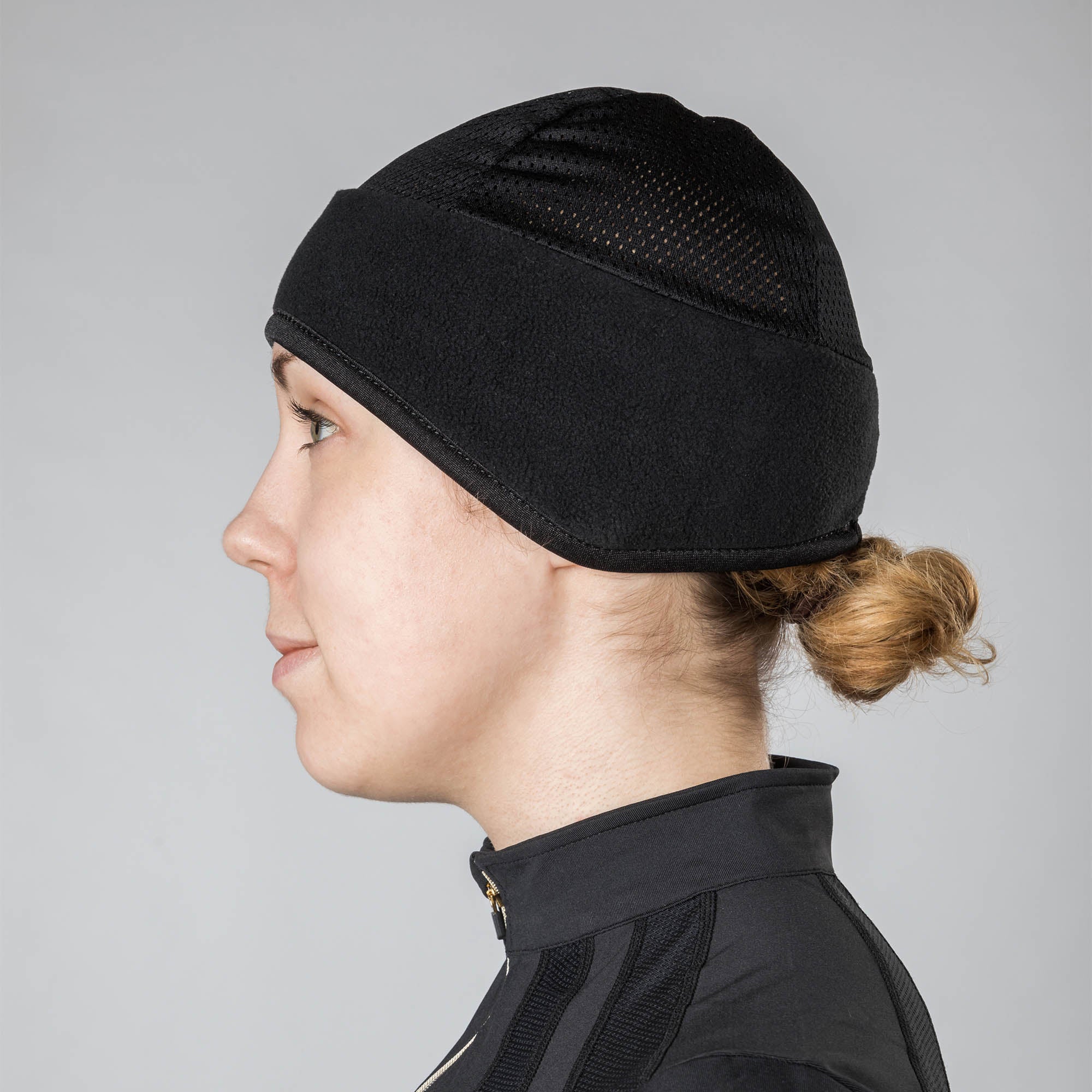 Back on Track fleece headband with mesh top and Iontex® lining for breathability, warmth, and comfort
