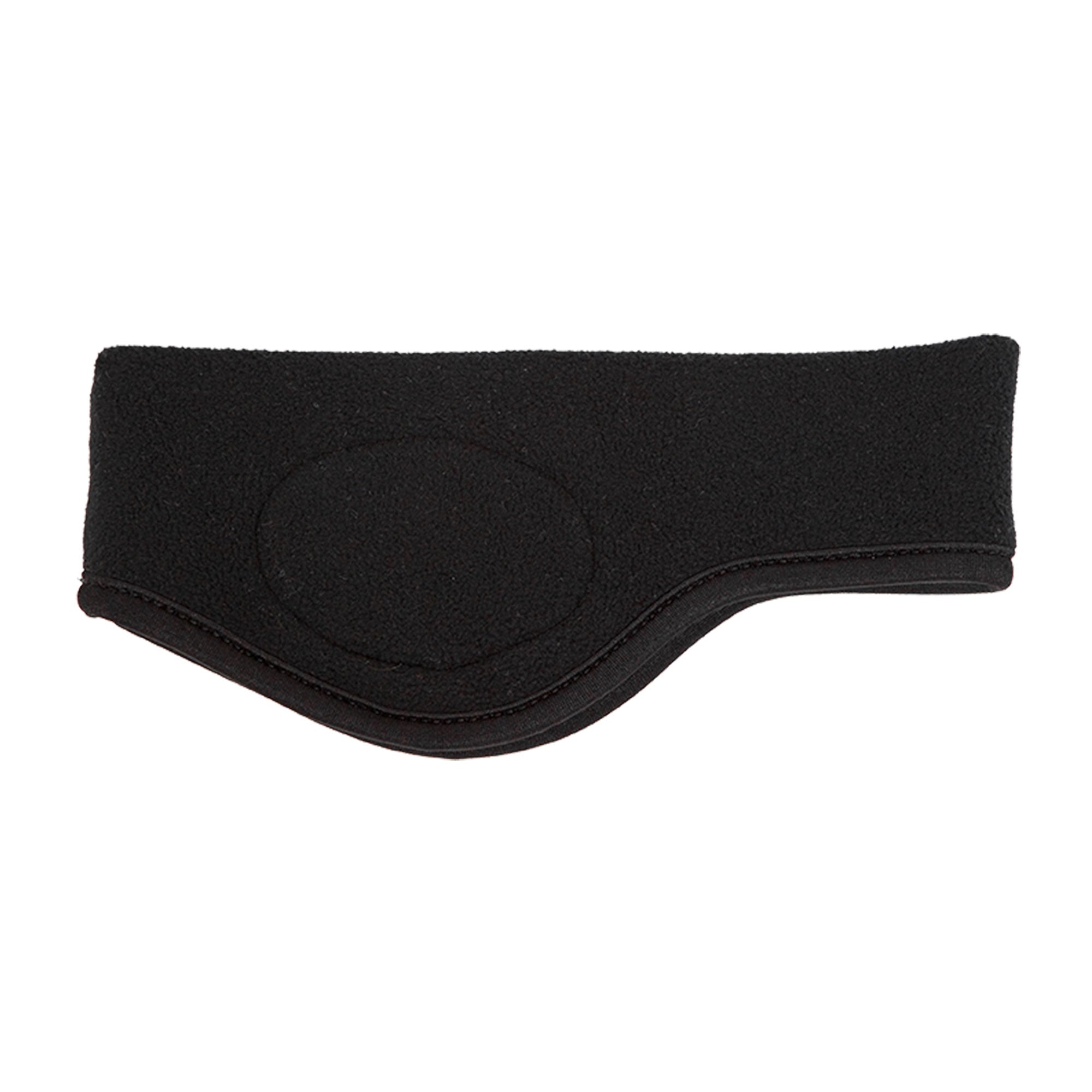 Back on Track fleece headband with logo, lined with Iontex® for warmth, comfort, and moisture-wicking performance