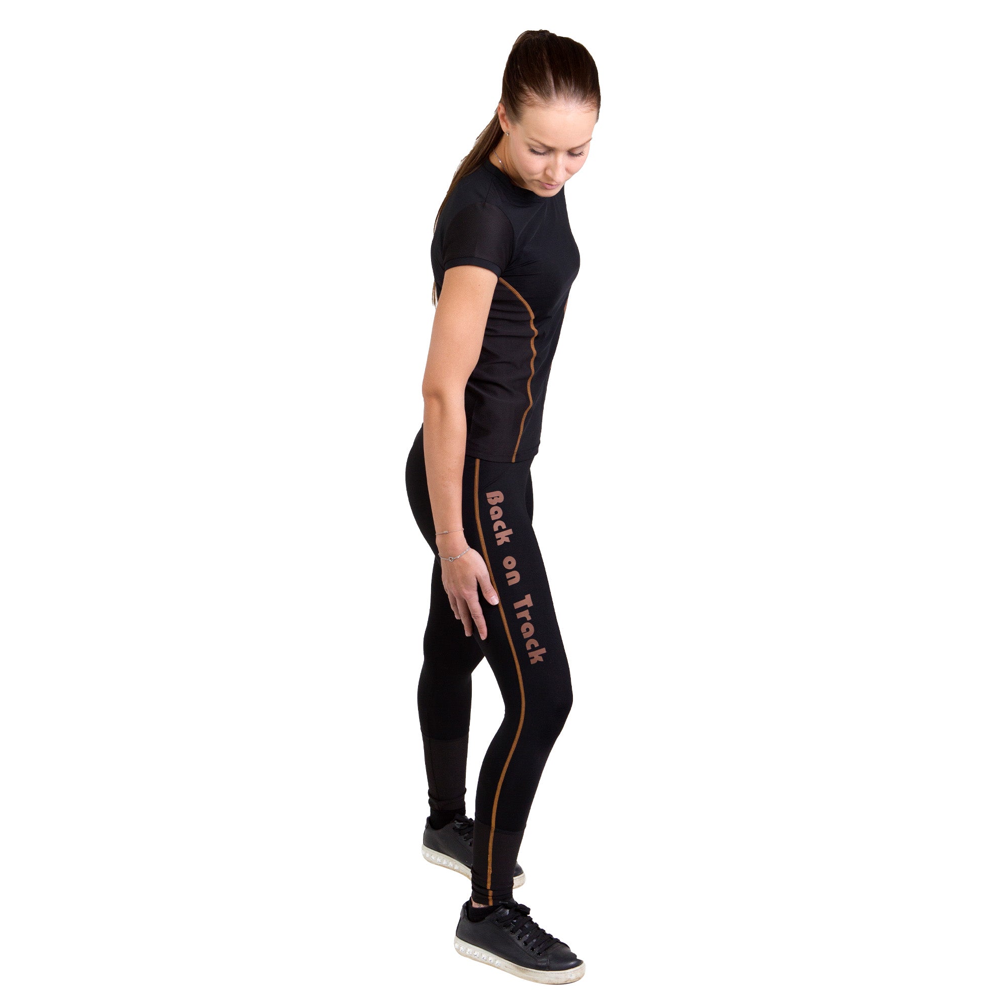 Back on Track Delta women's P4G tights with infrared tech, sleek fit, and support for active comfort and recovery