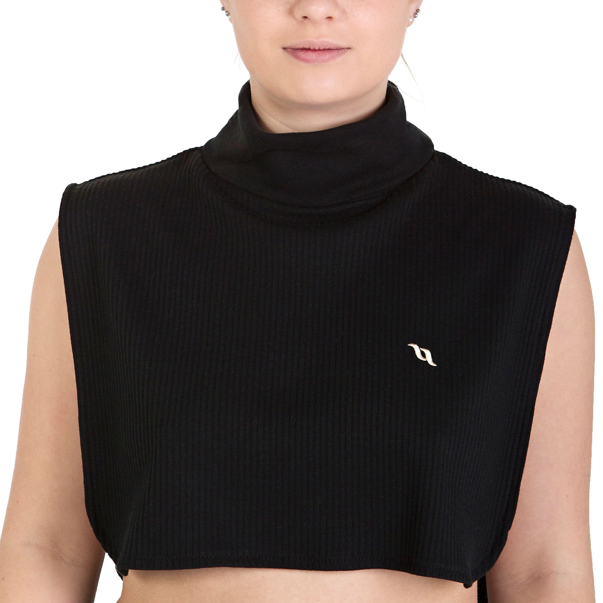 Back on Track Dickey Neck Bib with Welltex® fabric, offers warmth and therapeutic support for neck and shoulders