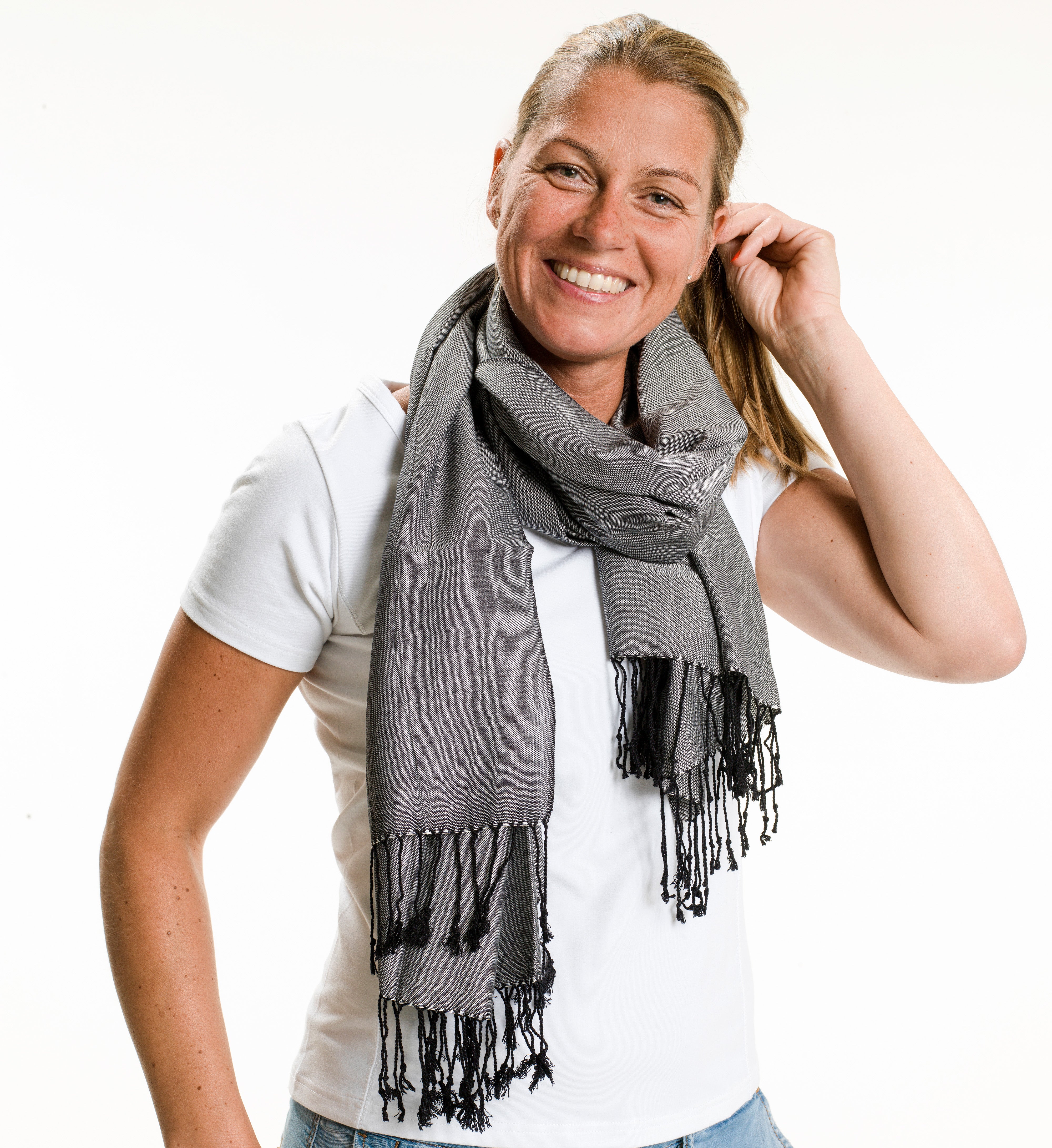Back on Track Seasonal Scarf – soft, stylish, and supportive for year-round comfort and warmth
