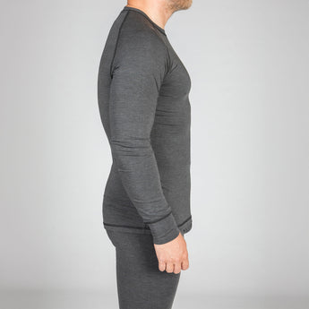 Back on Track Issac men's long sleeve base layer with athletic fit, breathable fabric, and infrared technology support