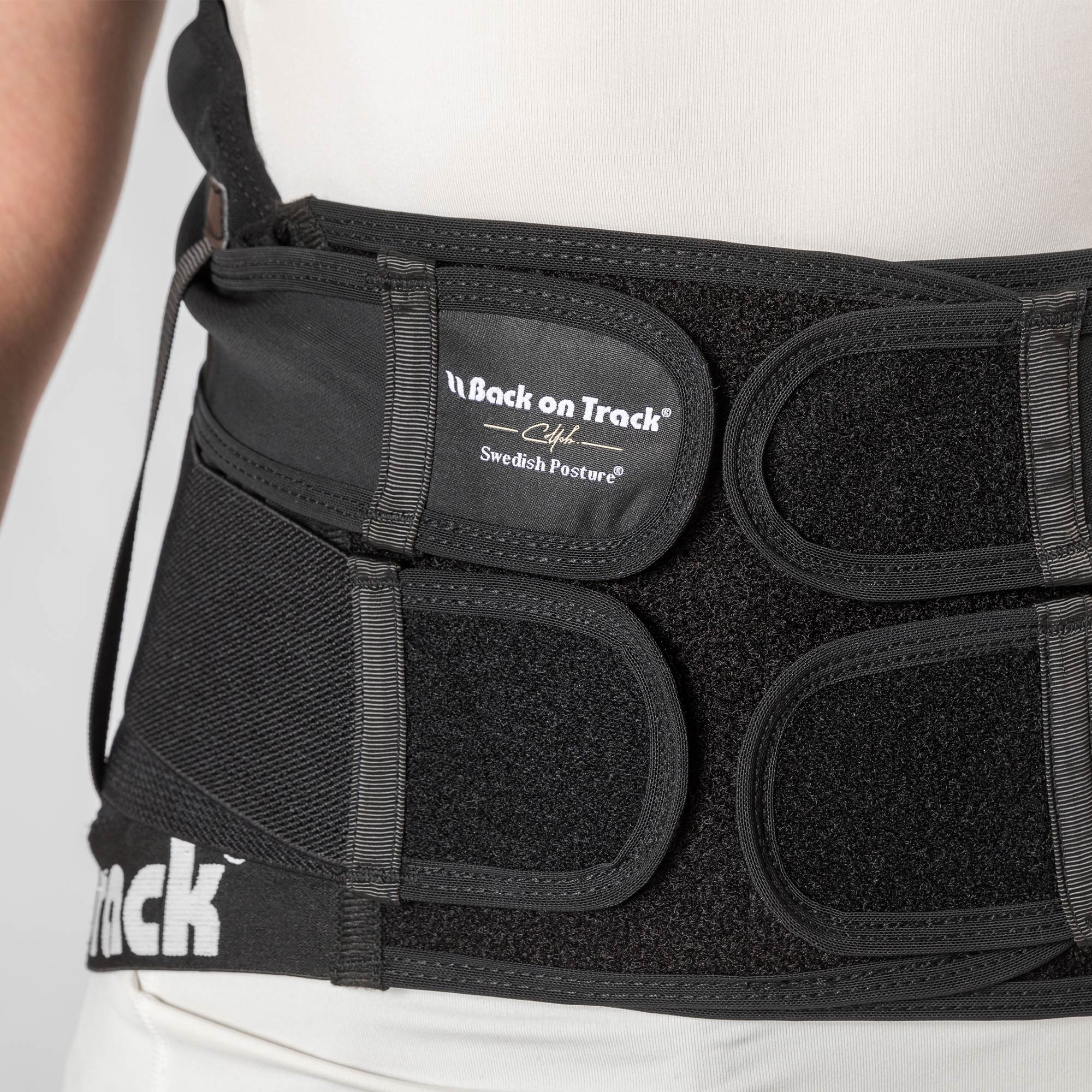 Back on Track Posture Support Vest with ergonomic design, adjustable fit, and infrared fabric for back alignment