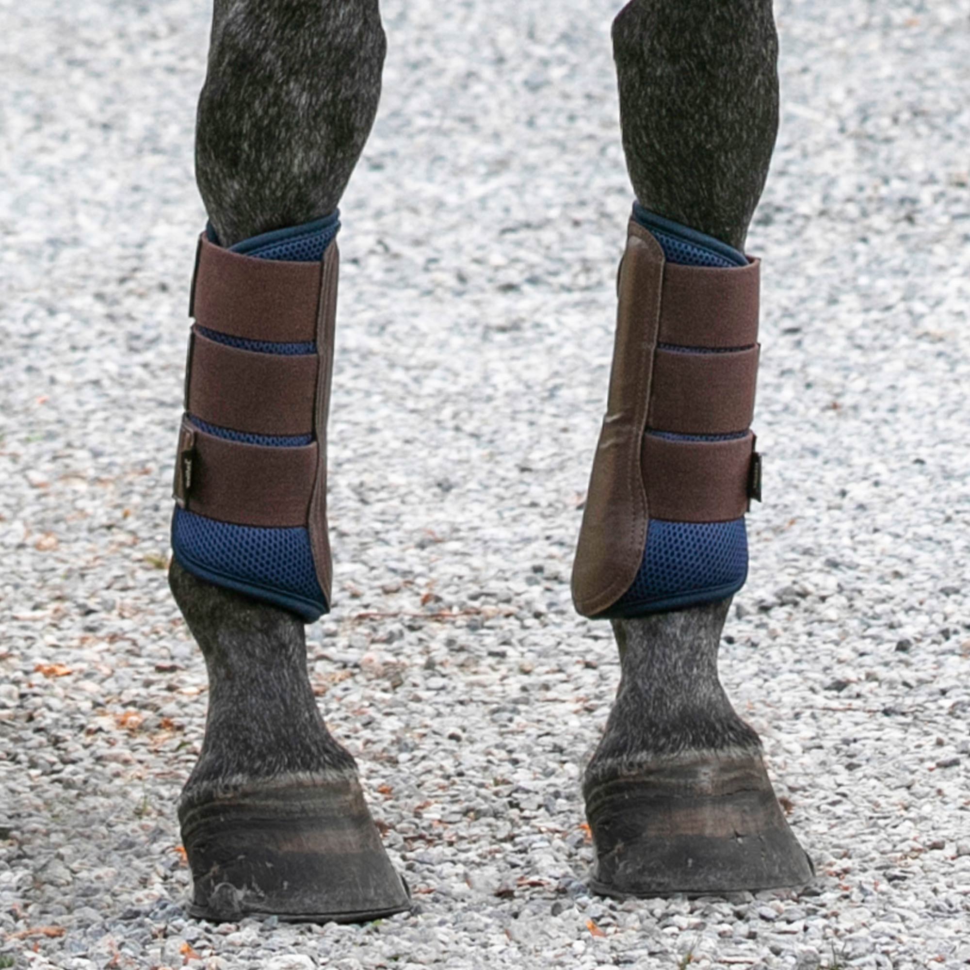 Back on Track Airflow Brush Boots with breathable mesh, durable strike protection, and contoured fit for leg support