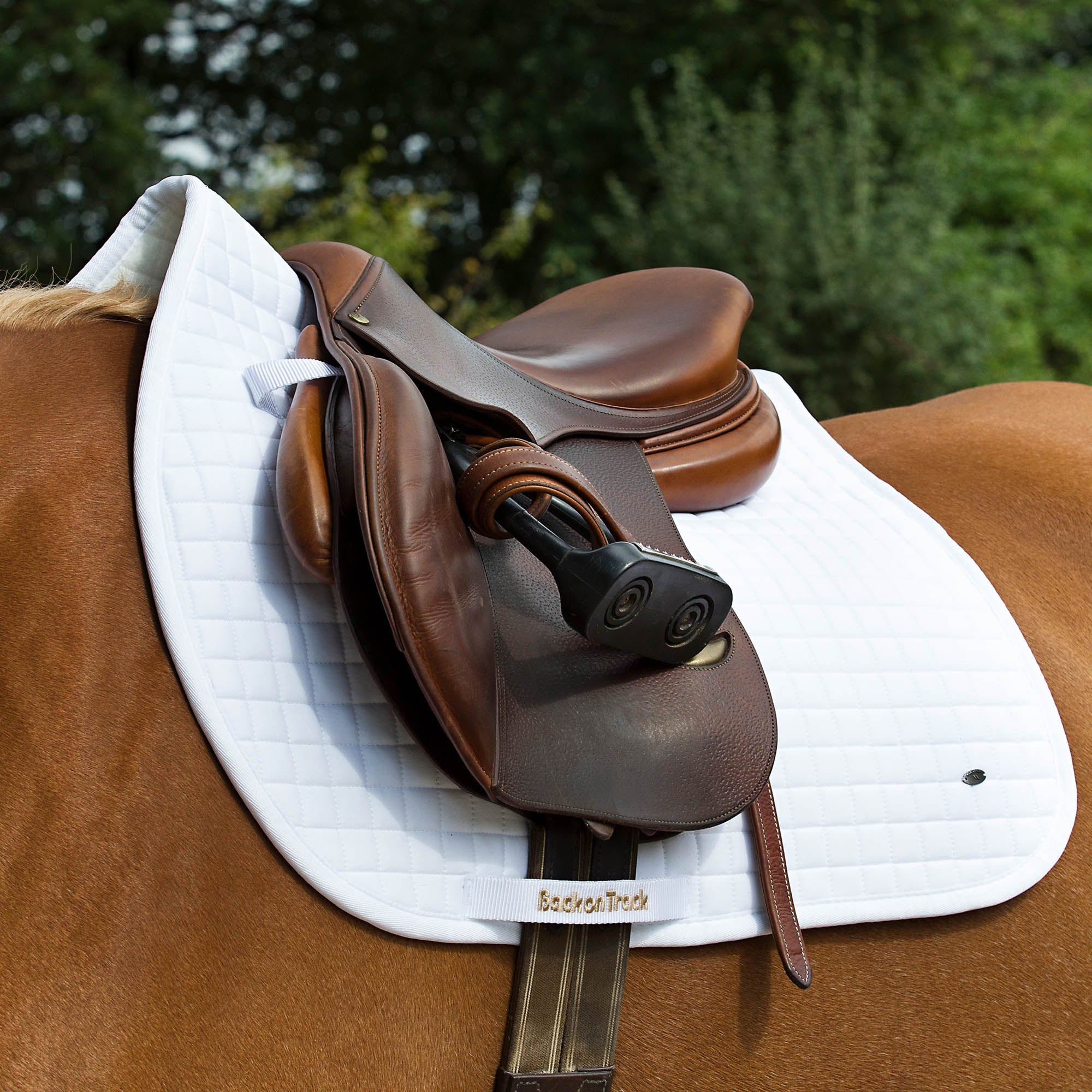 No.1 All-Purpose Saddle Pad with Welltex®, contoured fit, and breathable fabric for comfort and performance