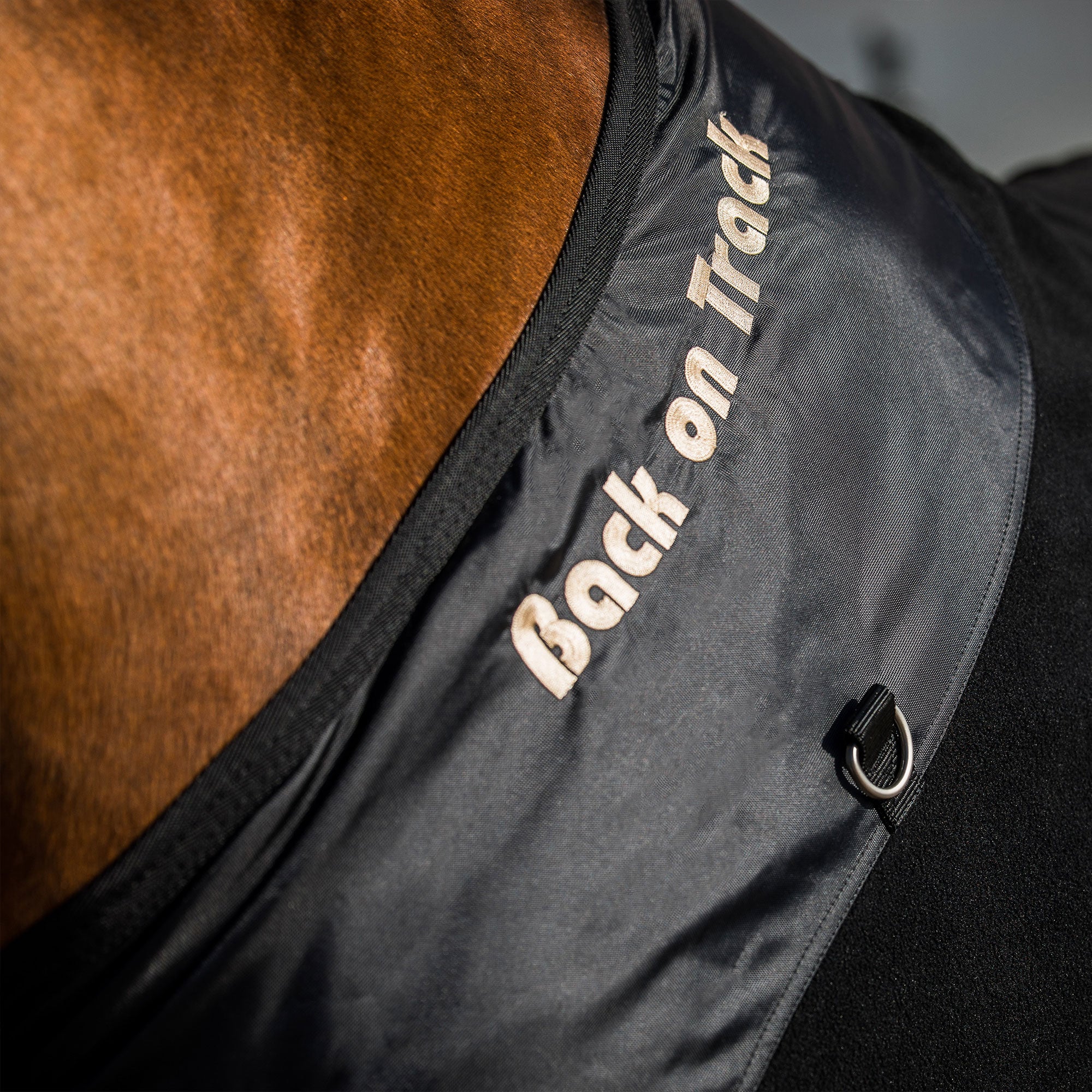 Back on Track Supreme Horse Cooler with breathable fabric for post-exercise recovery and temperature regulation