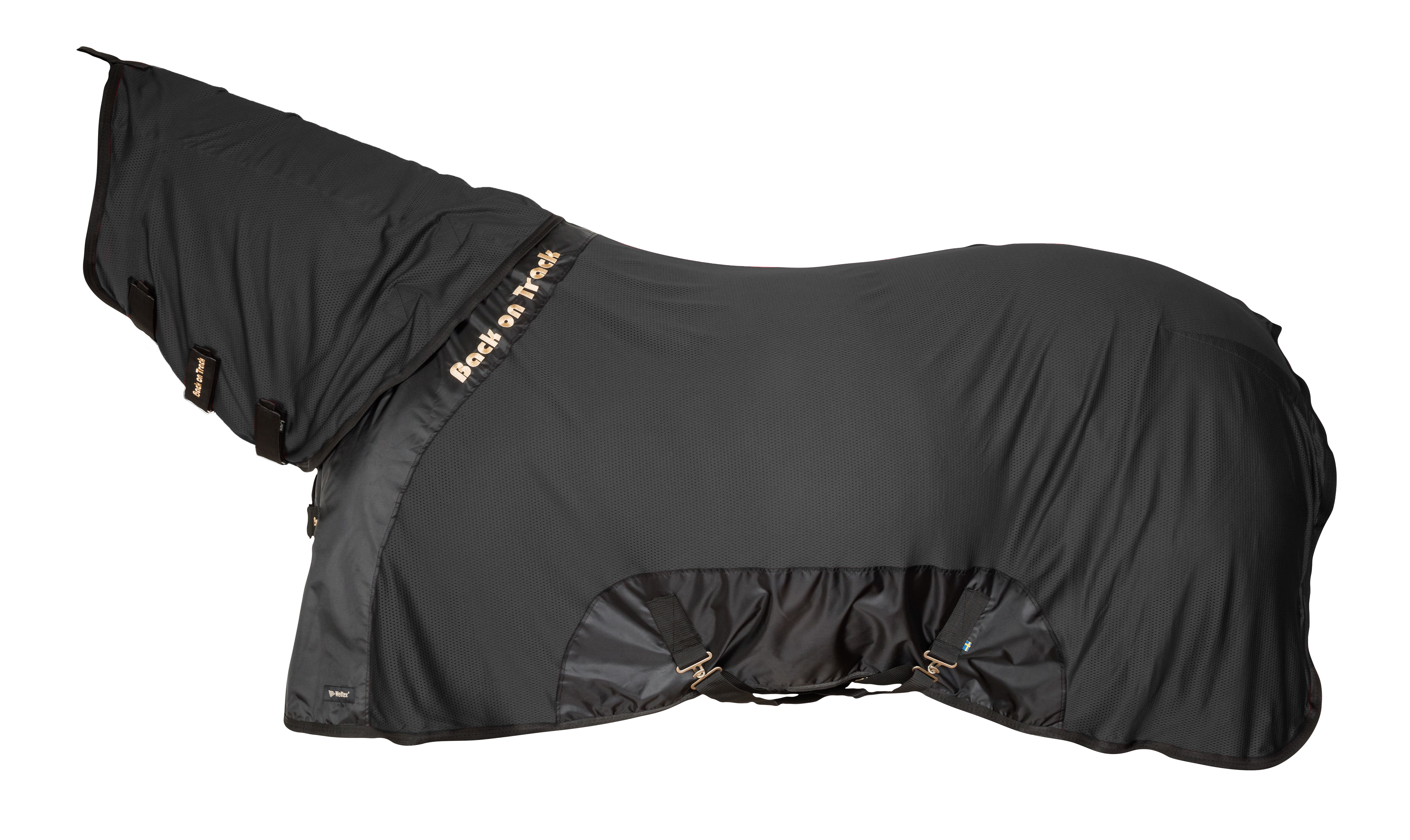 Back on Track Royal Mesh Neck Cover Deluxe for horses, offering breathable protection and therapeutic support