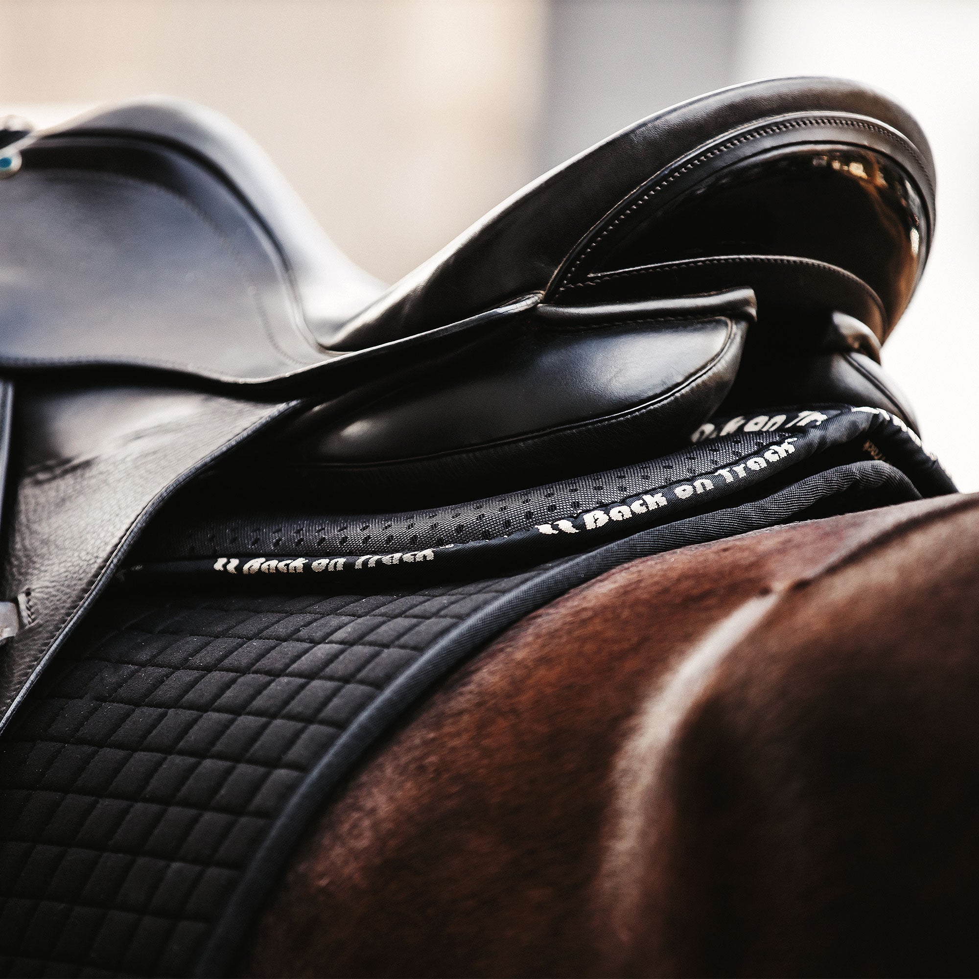 Back on Track Aurora Impact Half Pad – shock-absorbing, breathable pad for enhanced saddle stability and comfort