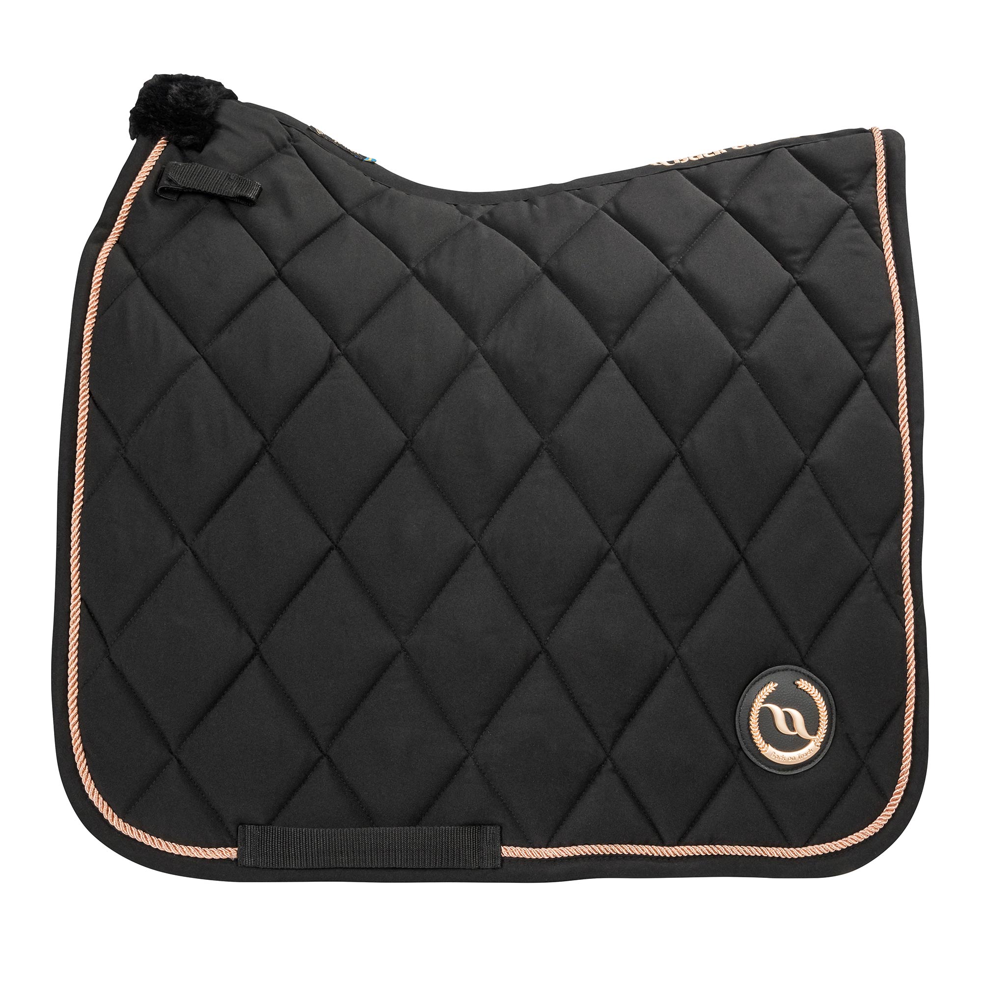 Back on Track Haze Collection dressage saddle pad with elegant quilting and infrared tech for horse comfort