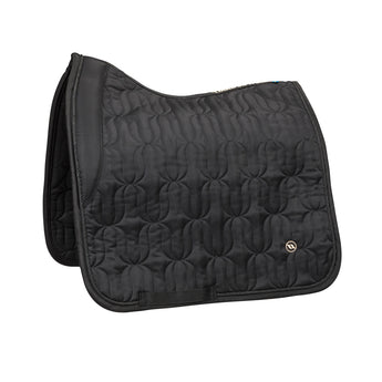 Back on Track Deep Nights Dressage Saddle Pad with elegant design, breathable comfort, and therapeutic support