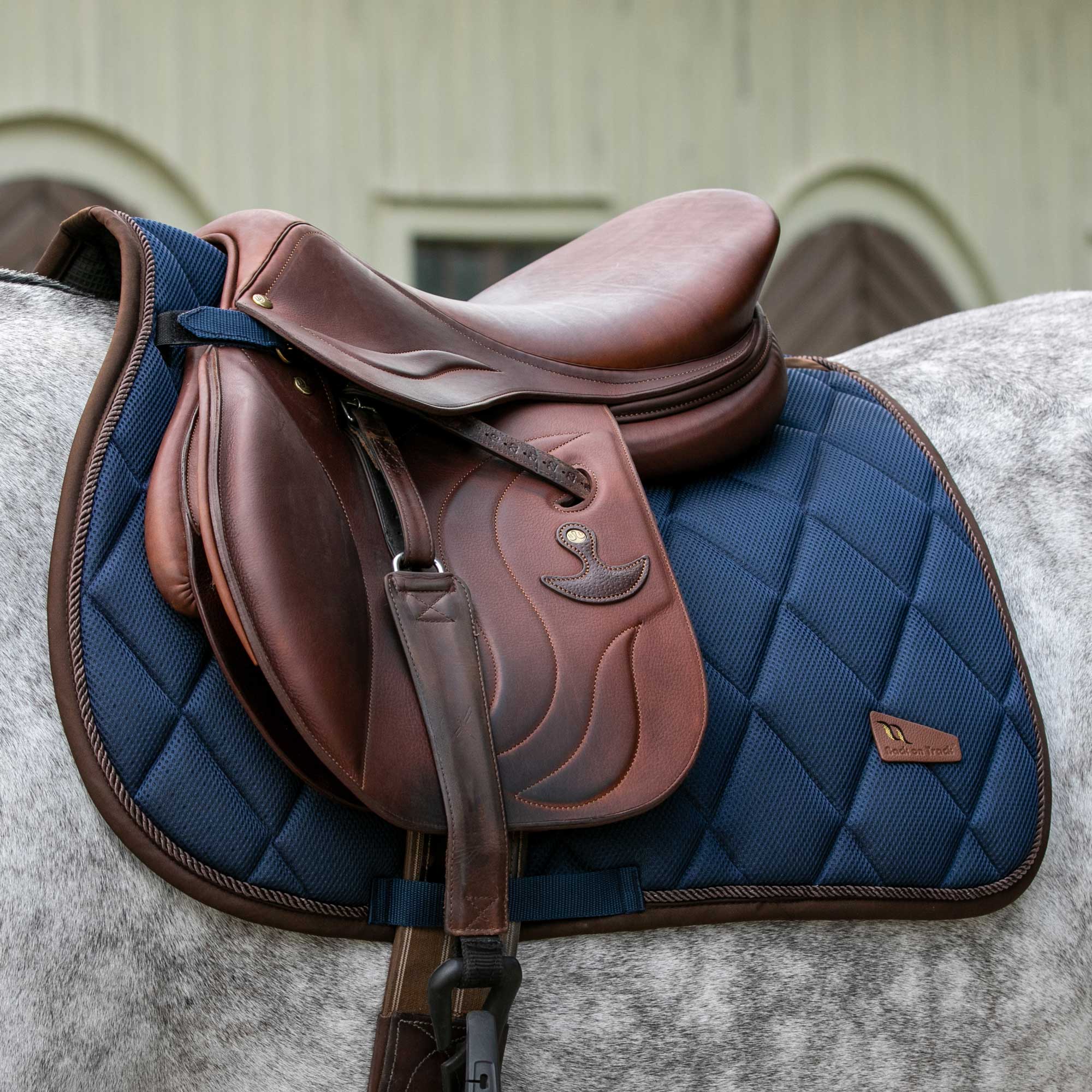 Back on Track Airflow All-Purpose Saddle Pad with breathable mesh and ergonomic design for horse comfort