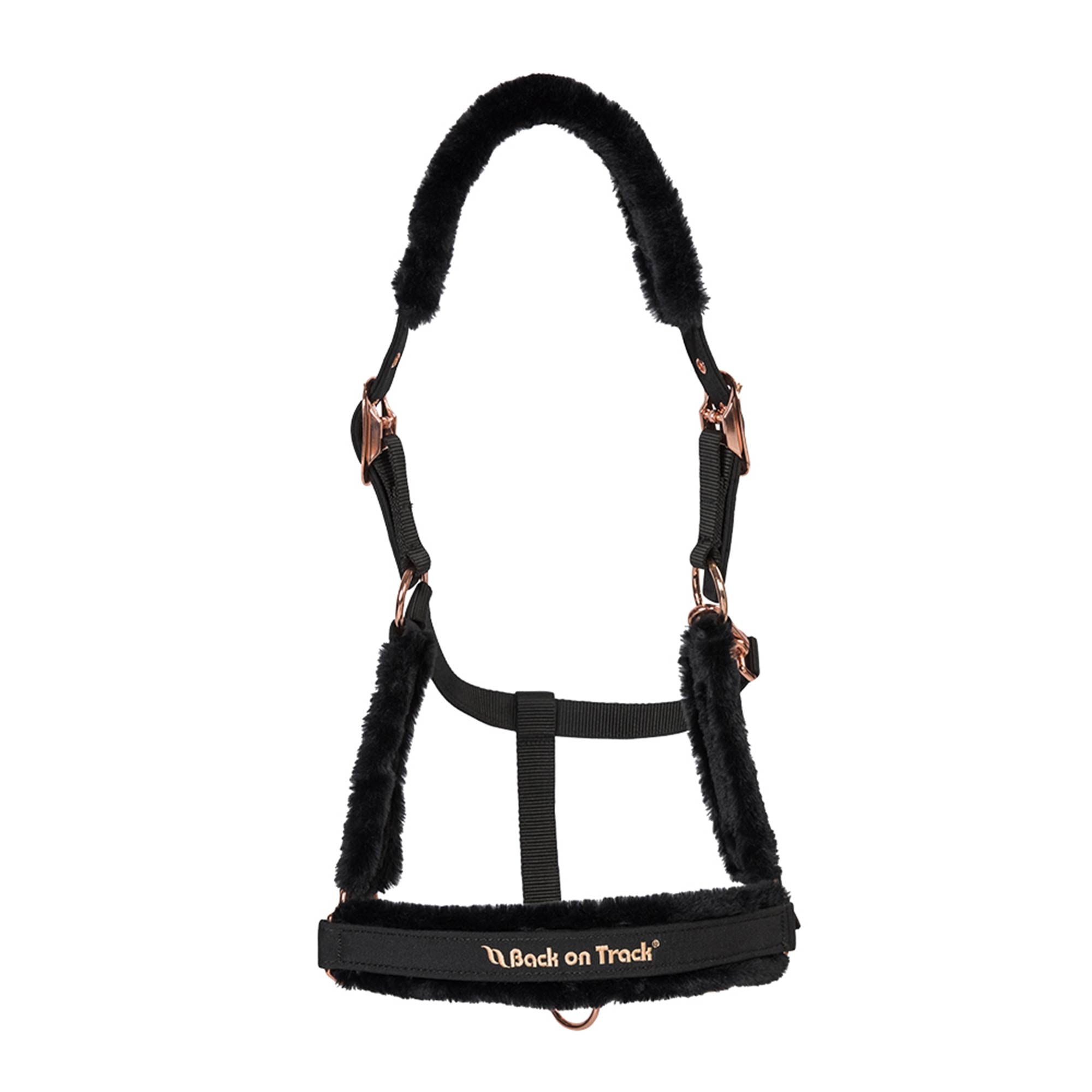 Back on Track Haze Collection halter with soft padding, durable hardware, and elegant design for equine comfort