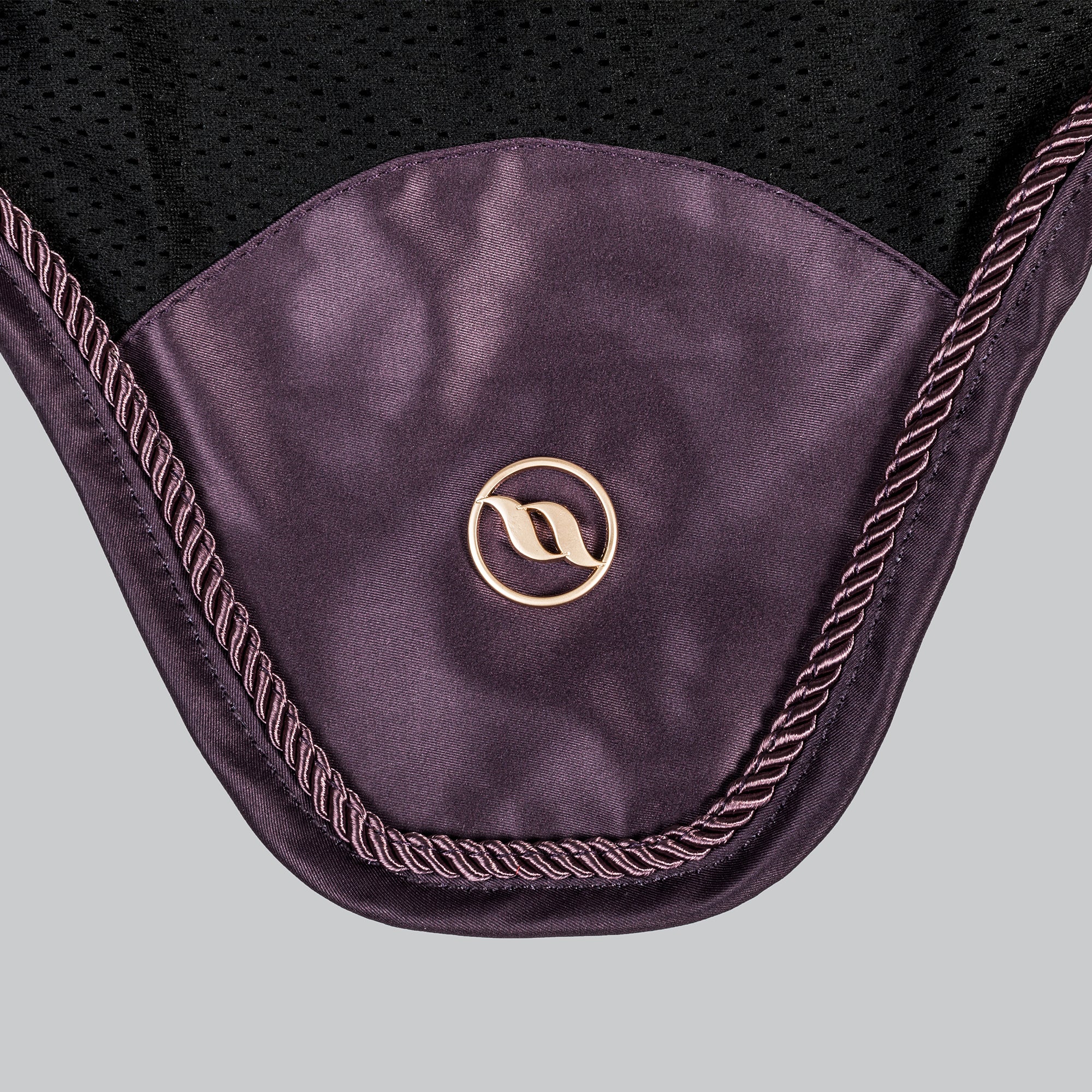 Back on Track Deep Nights Horse Bonnet in various colors with elegant trim and breathable ear covers