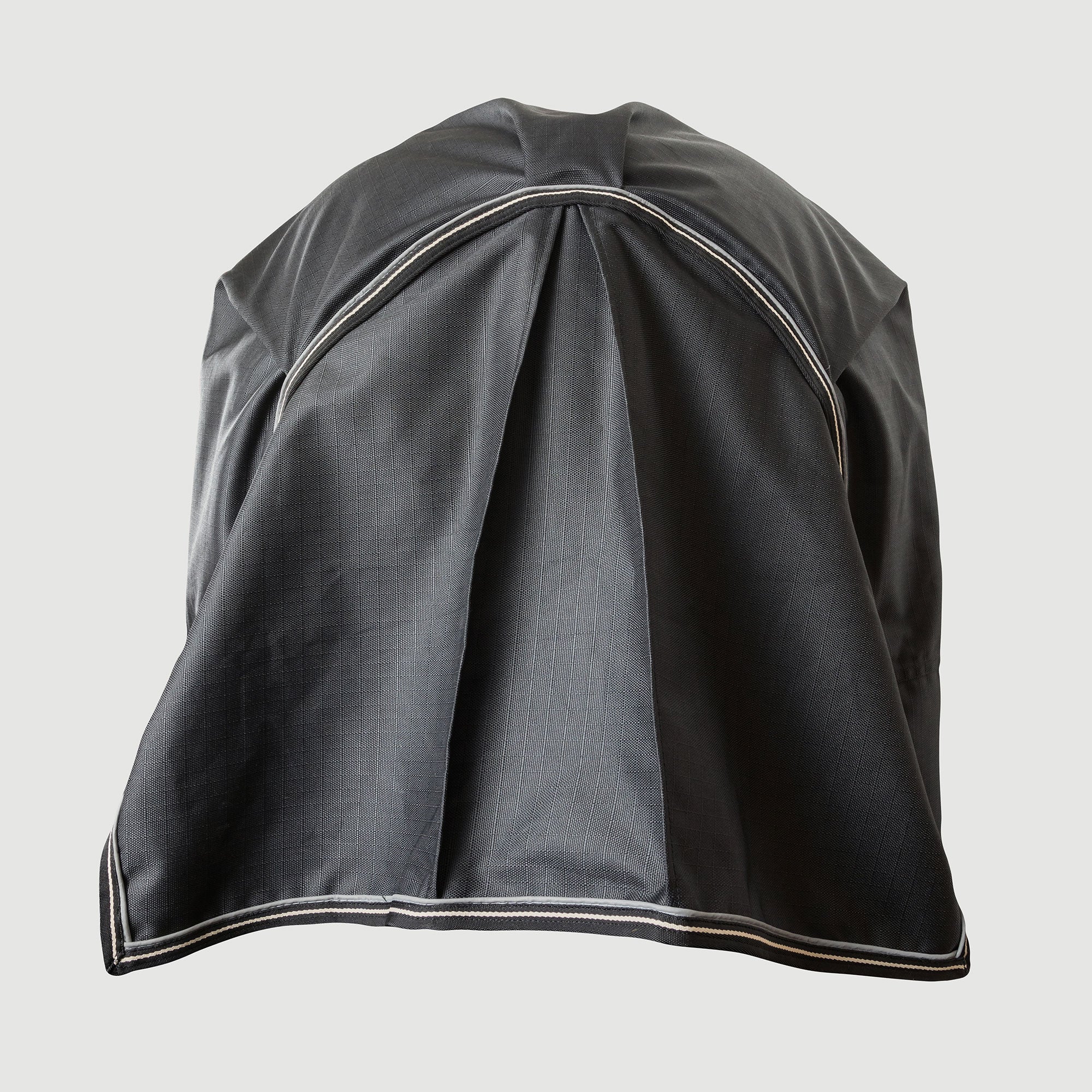 Back on Track Obsidian Turnout Blanket with Neck Cover for horses, offering weather protection and therapeutic support