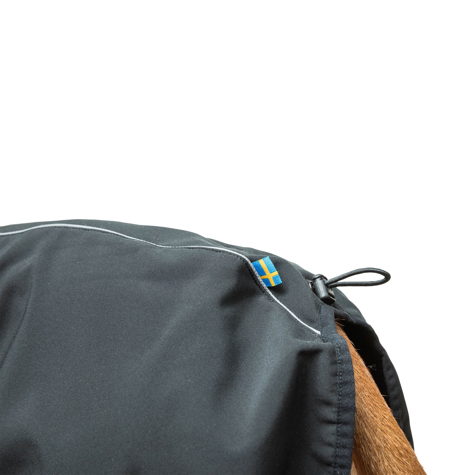 Bark Dog Coat with Iontex®, reflective trim, and ergonomic fit for high tail set dogs' comfort, mobility, and safety