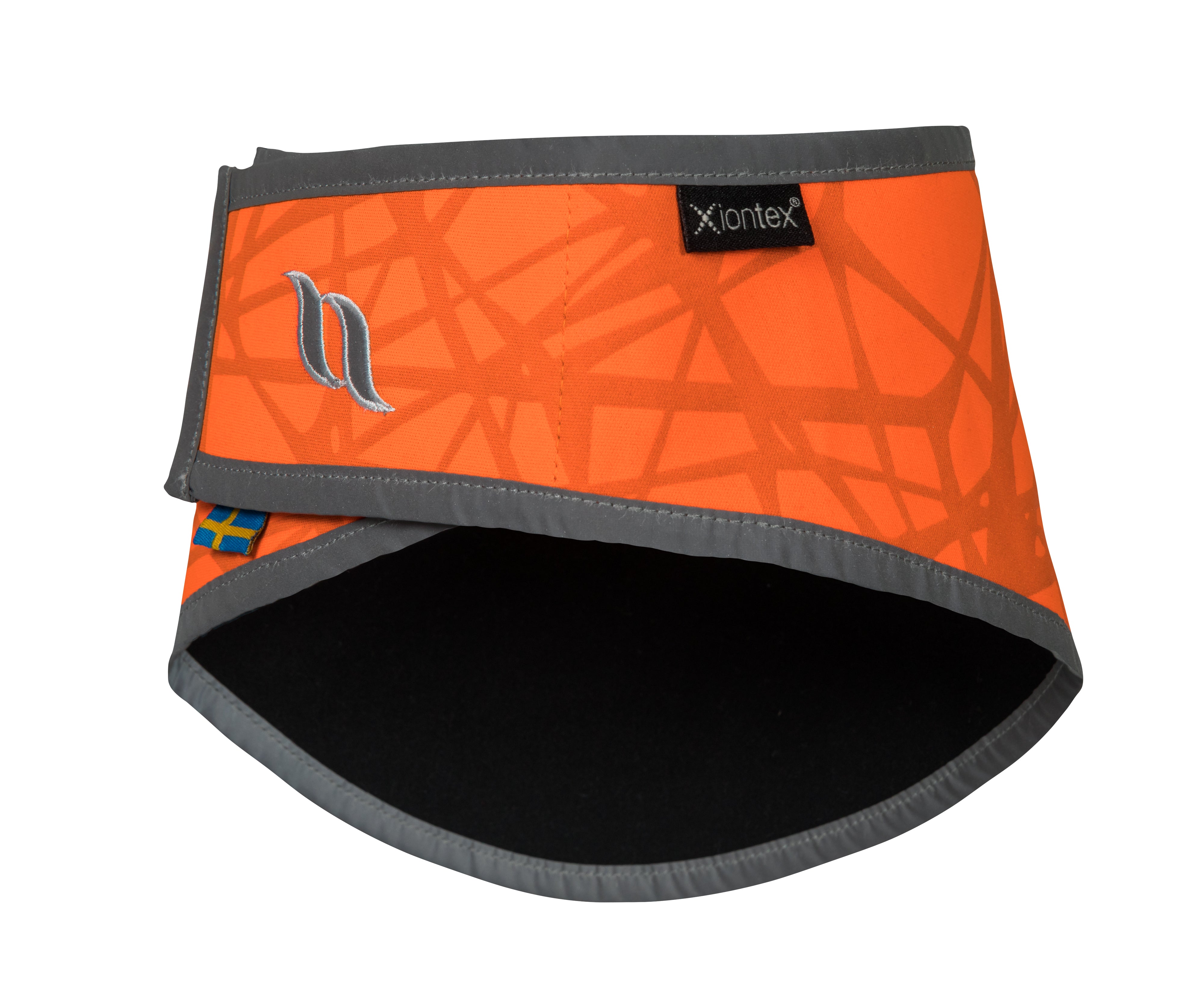 Back on Track Draco Dog Bandana in bright orange with reflective trim for high visibility and added safety