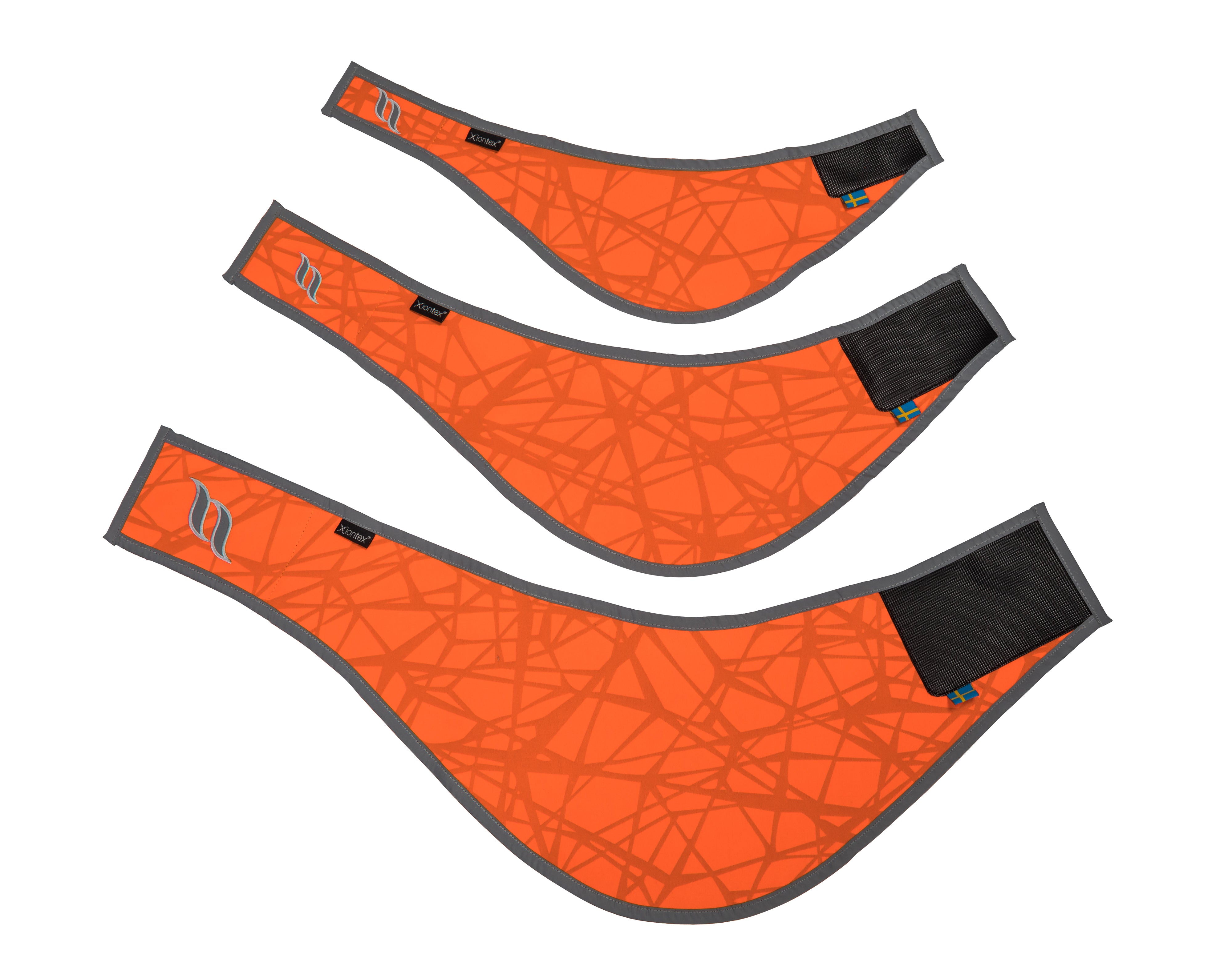 Back on Track Draco Dog Bandana in bright orange with reflective trim for high visibility and added safety