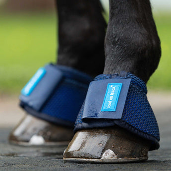 Back on Track Cool on Track bell boots with cooling technology, durable shell, and soft lining for hoof protection