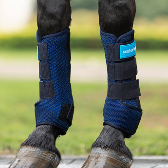Back on Track Cool on Track quick wraps with cooling fabric, contoured fit, and support for equine leg recovery