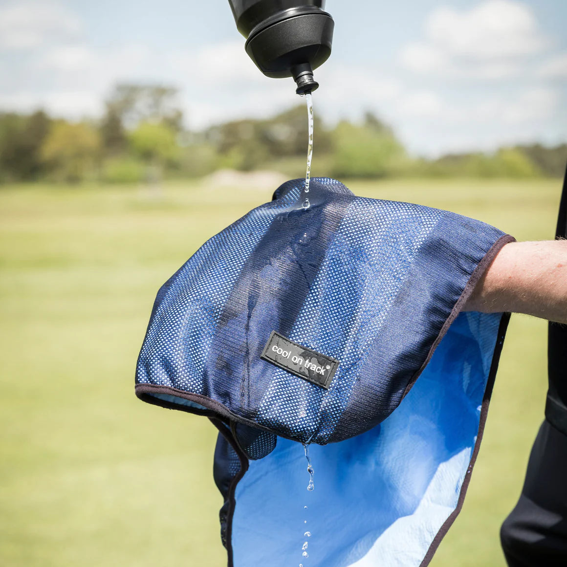 Back on Track Cool on Track Towel, versatile cooling towel for people, pets, and horses, ideal for heat relief and comfort
