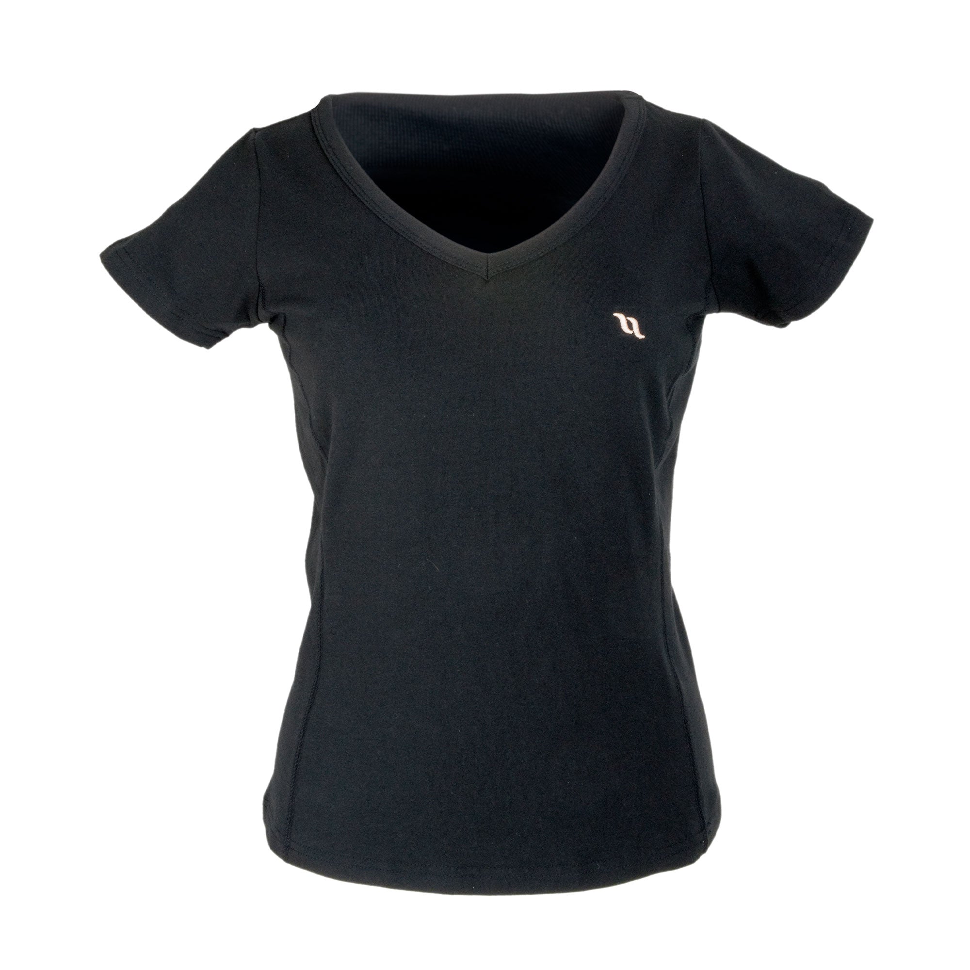 Women's V-Neck Tee with cotton blend, Welltex® tech, and stretch fit for comfort, style, and muscle support