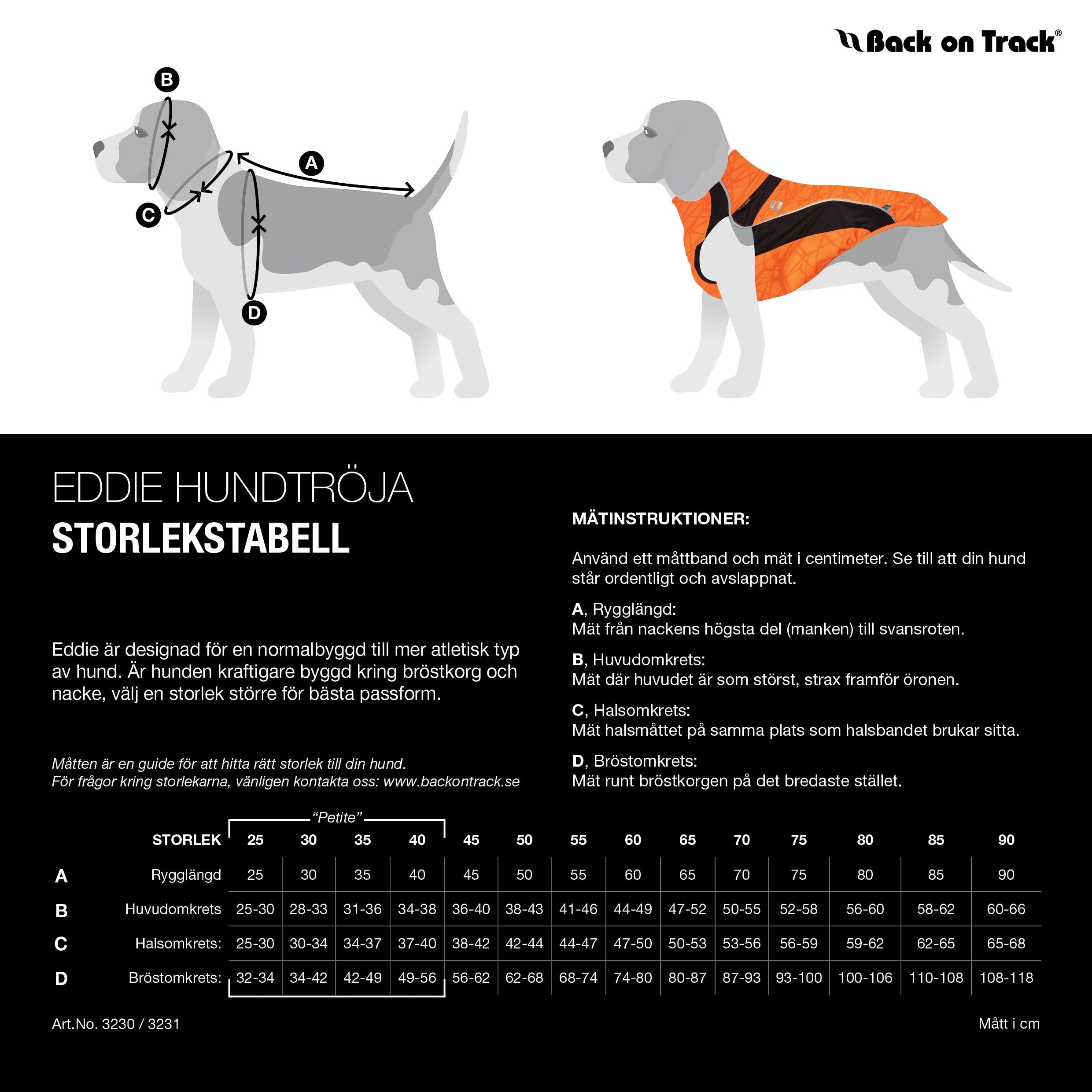 Eddie Reflective Dog Jumper in bright orange with high-visibility strips and Welltex® for safety and comfort