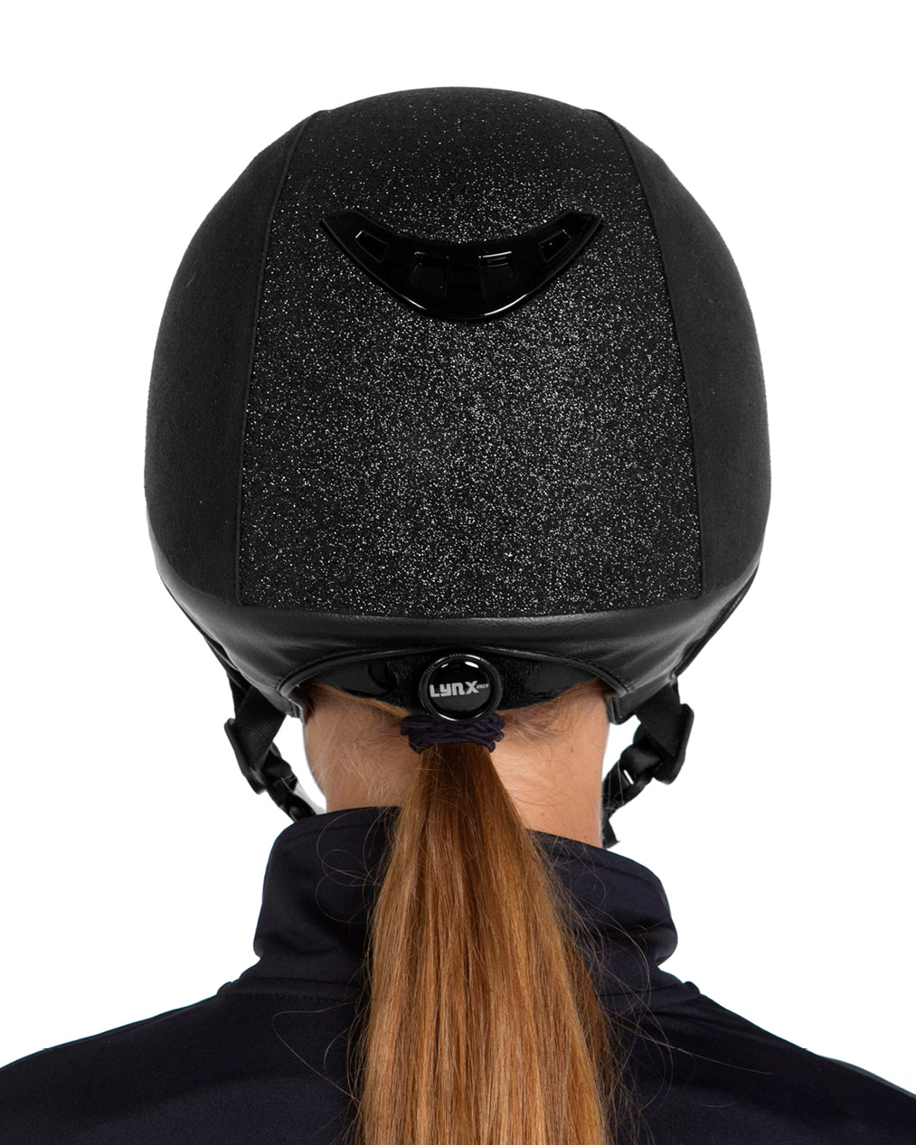 Back on Track Lynx Micromocca riding helmet with matte finish, safety features, and infrared comfort lining