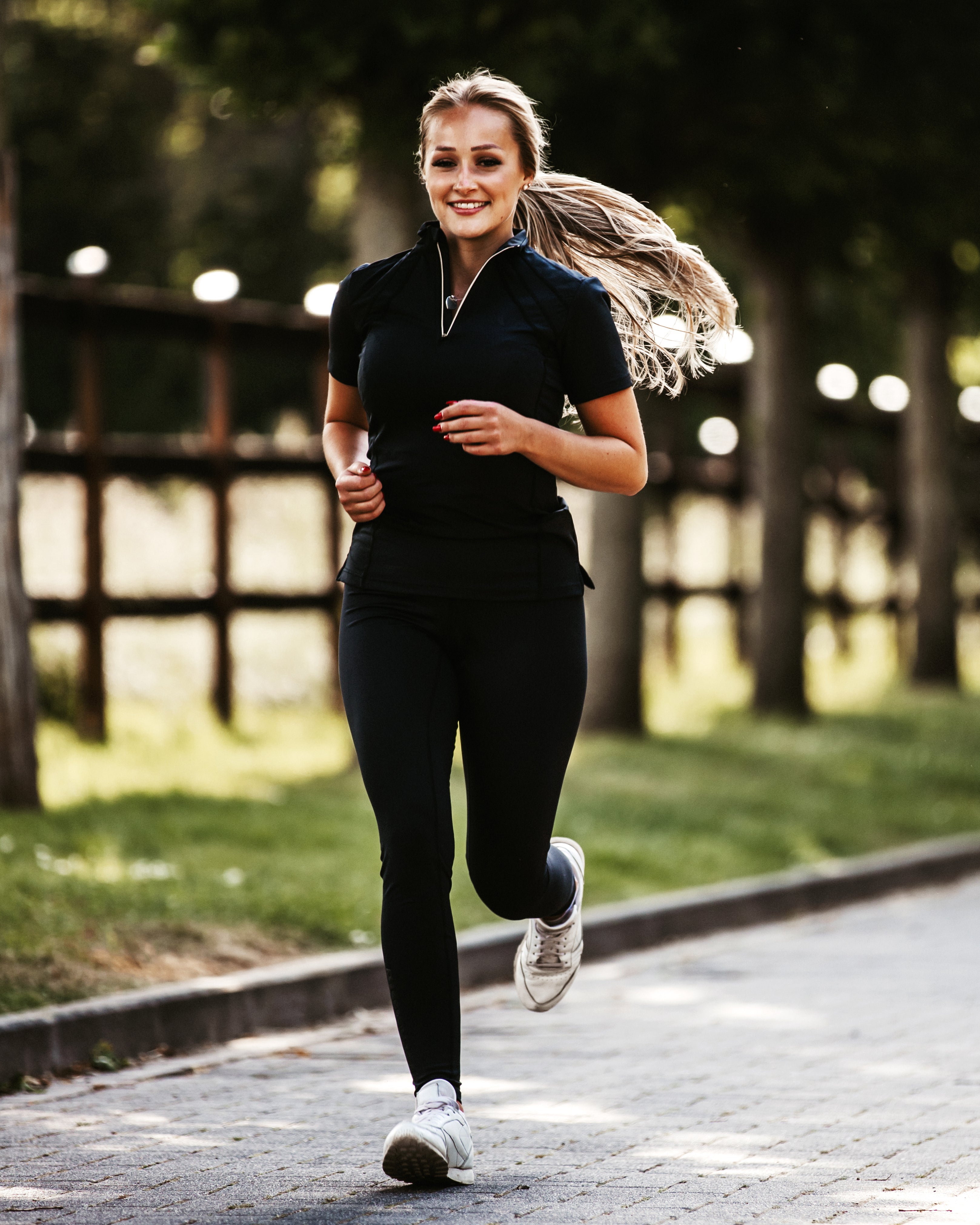 TCA Balance Womens Long Running Tights - Grey – Start Fitness