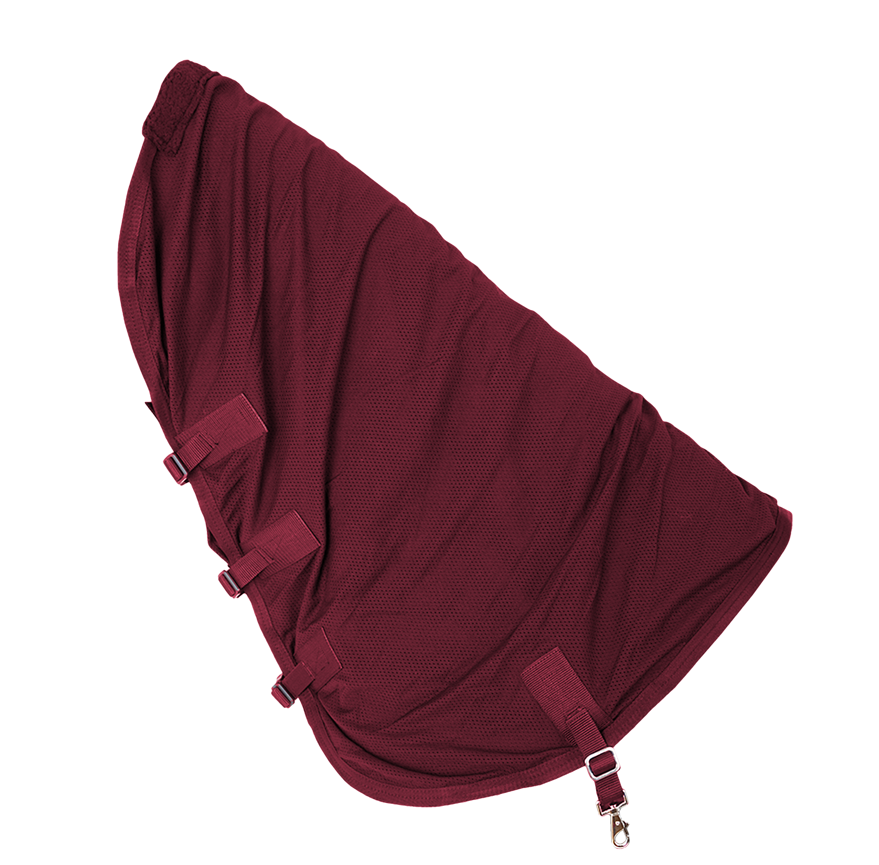 Back on Track Therapeutic Horse Mesh Neck Cover Burgundy